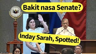 Download the video "Spotted si VP Sarah sa Senate Hearing kung saan buong tapang na Itinuro ni Escudero si Romualdez"