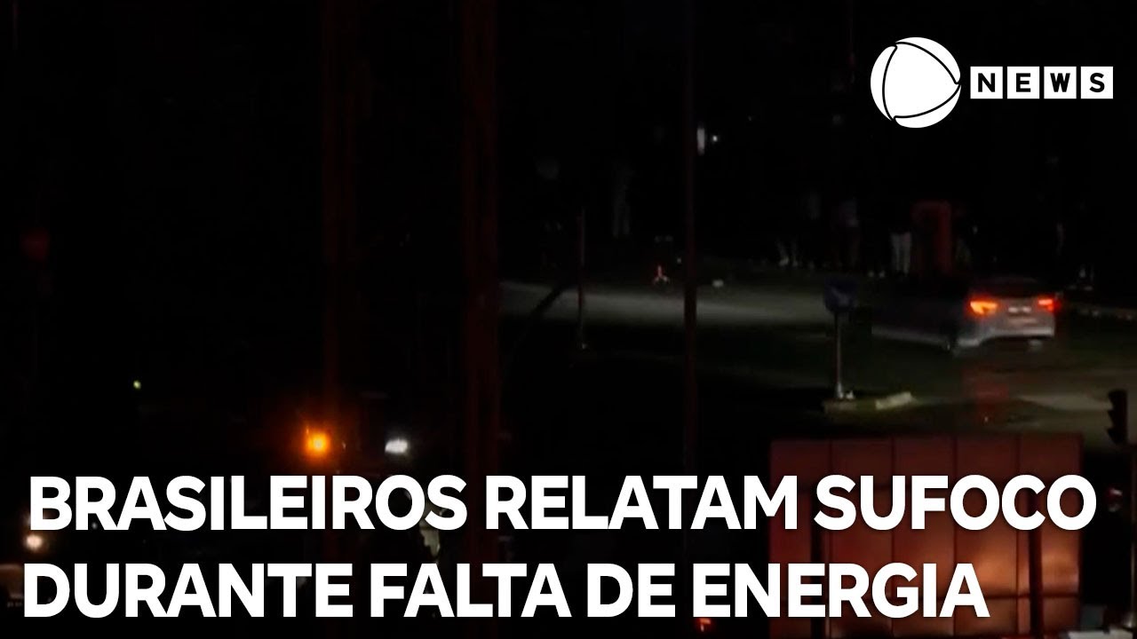 Brasileiros relatam sufoco durante falta de energia na Europa