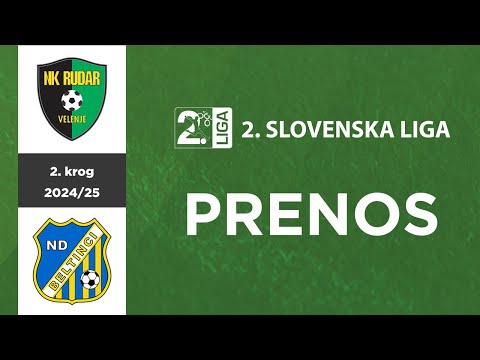 Rudar Velenje - Beltinci Klima Tratnjek | 2. krog 2. SNL 2024/25 | Prenos