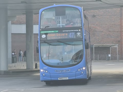 Go North East Wright Gemini 2 Hybrid 6057 Route 47 [Via Pipewellgate] *RARE*