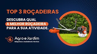 As três melhores roçadeiras da Husqvarna. Veja o top 3 dos modelos 131R, 143RII e 236R.