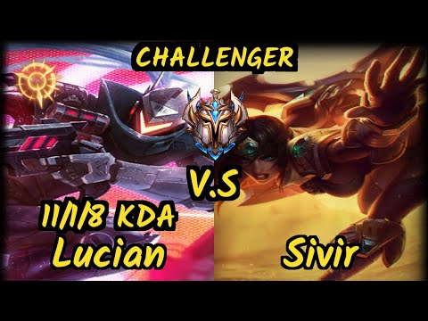 KZ Deft (LUCIAN) vs SIVIR - 11/1/8 KDA BOTTOM ADC CHALLENGER GAMEPLAY - KR