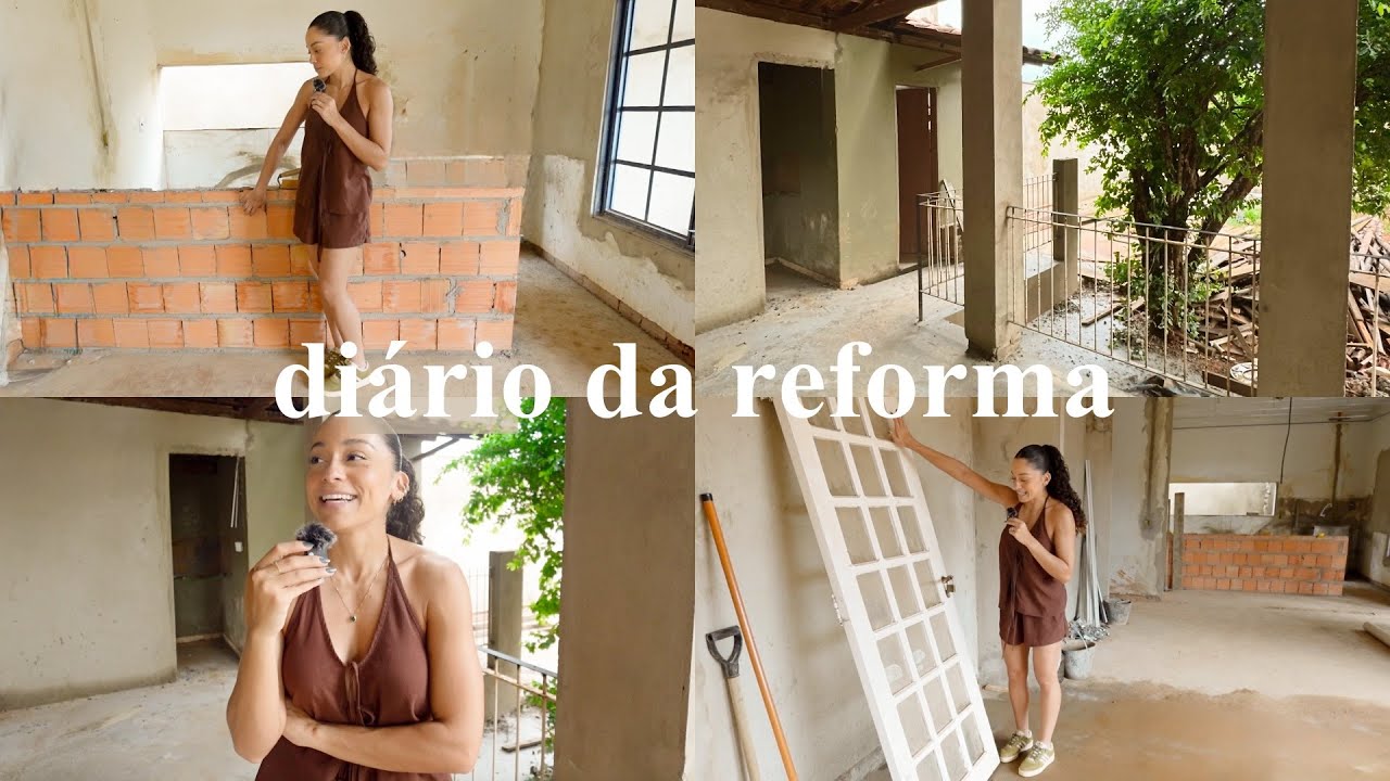 A obra tá evoluindo! Casa nova, mudanças e sentimentos, paredes prontas, garagem, gesso…