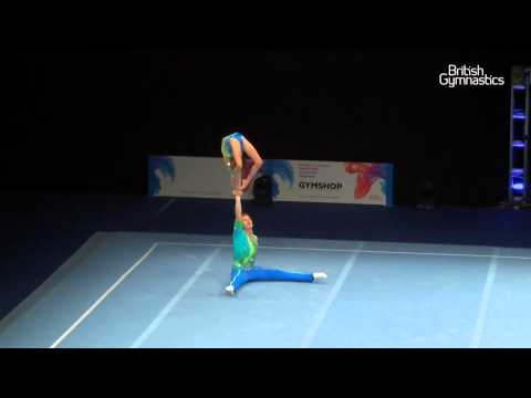 GOLD   Heathrow   mixed pair   Senior   2015 Acrobatic Gymnastics British Championships
