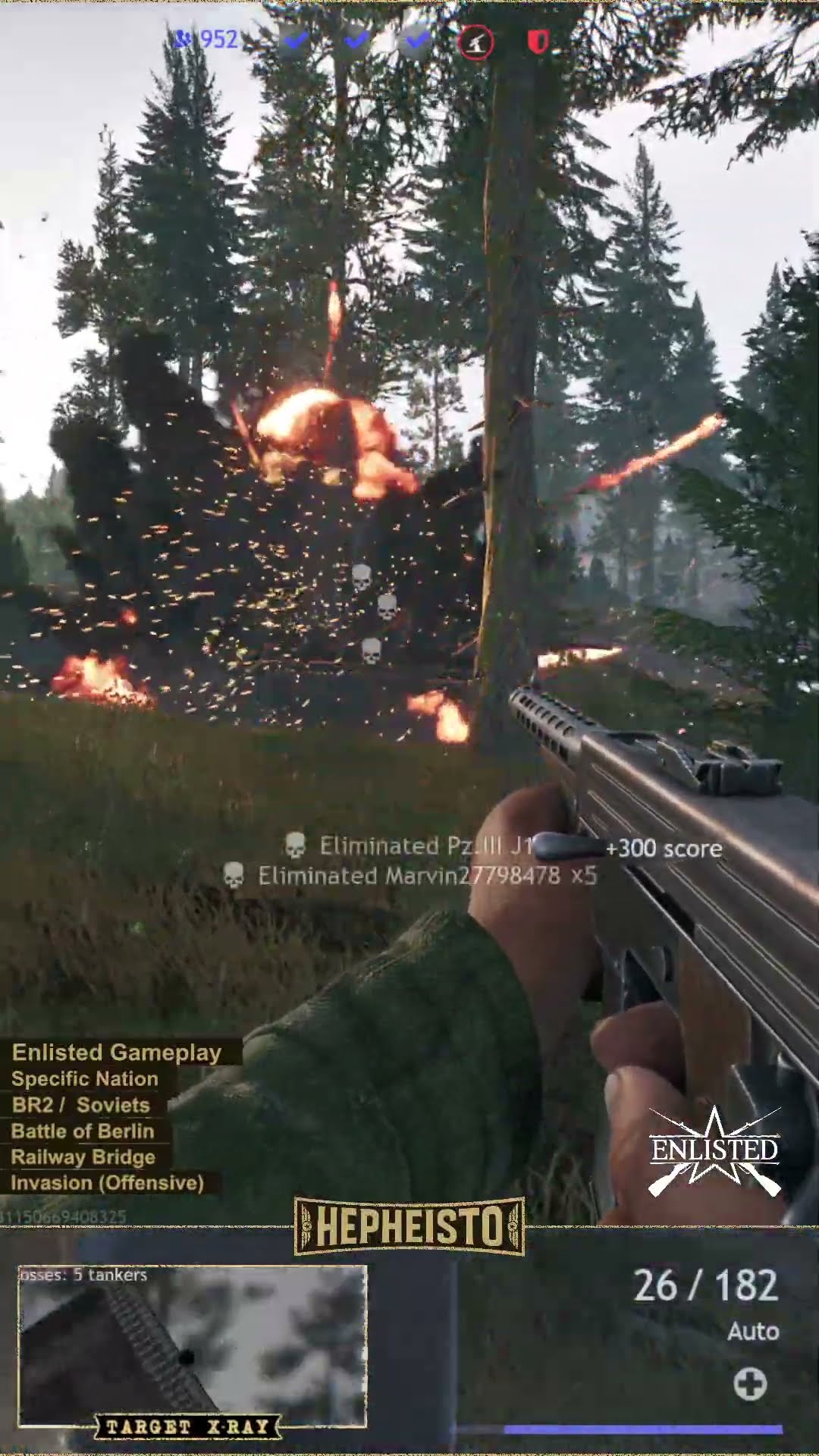 Assaulter eliminates Panzer III J1 with Explosives pack