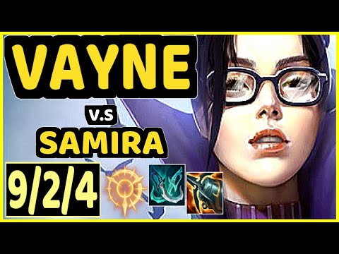 LOST (VAYNE) vs SAMIRA - 9/2/4 KDA BOTTOM ADC CHALLENGER GAMEPLAY - NA