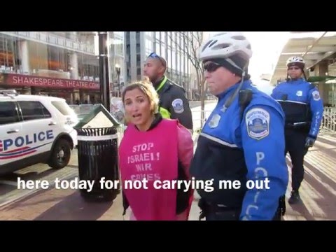 CODEPINK activist arrested protesting AIPAC 2016