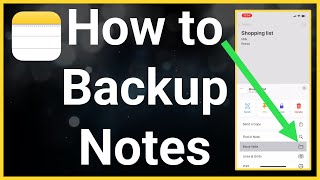 How To Backup Notes On iPhone