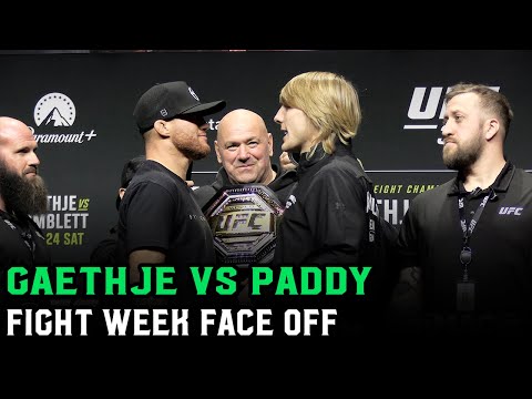 Justin Gaetjhe vs. Paddy Pimblett Fight Week Face Off