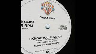 CHAKA KHAN: "I KNOW YOU I LIVE YOU" (Mike Maurro Mix)