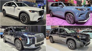 CX-90 vs Grand Highlander vs Palisade vs Pilot! Which 1 wins for the fam? We try 3rd row in all 4!