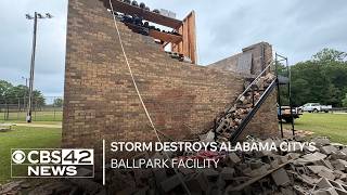 Storm destroys Alabama city's ballpark facility