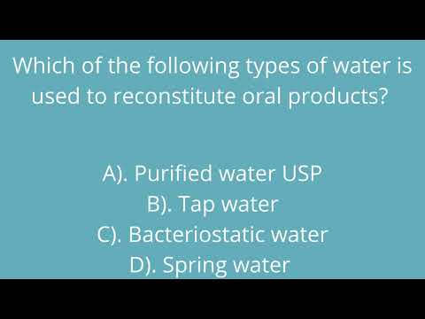 Pharmacy Technician Practice Test Question #6