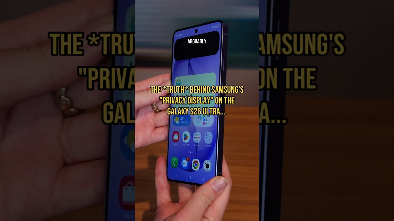 Samsung Privacy Display... How it Works! - YouTube