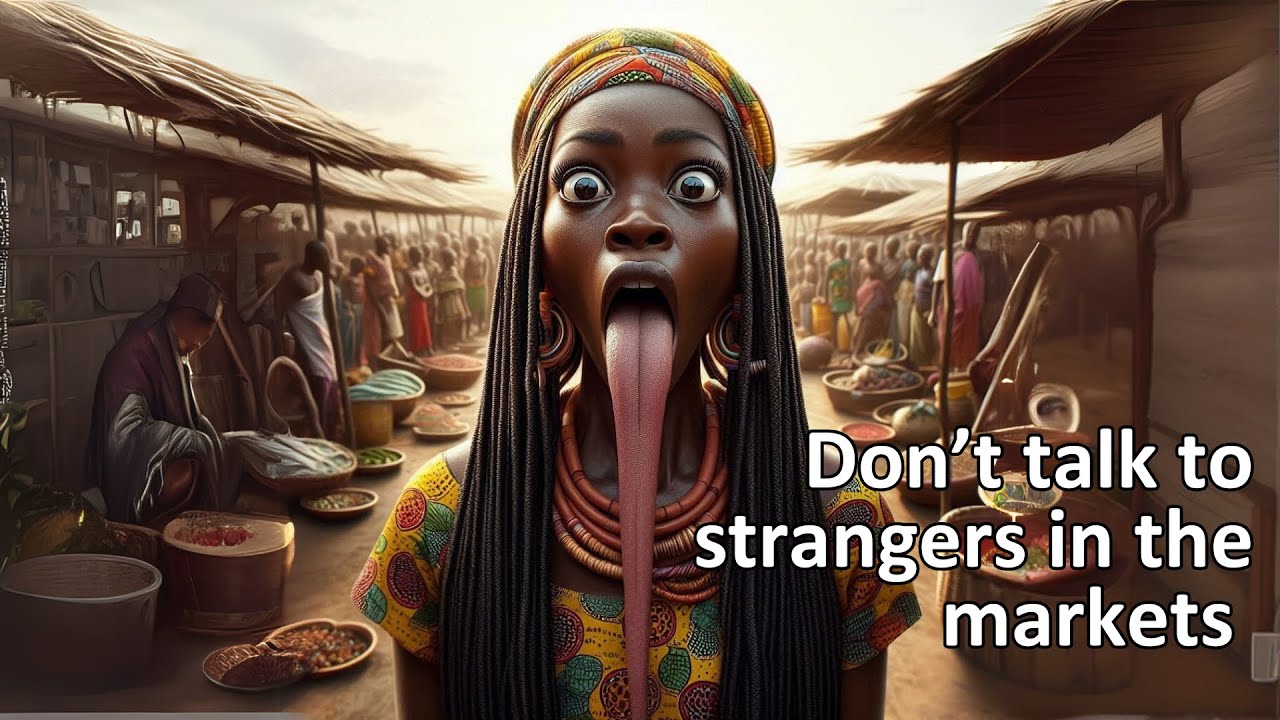 she confronted a stranger at the market place, and the unexpected happened #africanfolktales