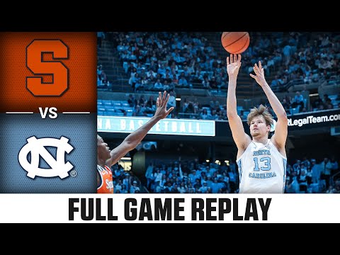 Syracuse vs. North Carolina Full Game Replay | 2025-26 ACC Men's Basketball