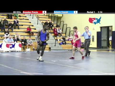 FS 60 KG - Match#1 - Brandon Precin (NYAC) vs. Bebeto Yewah (La Crosse)