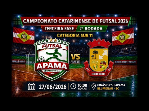 Apama Futsal 6 x 1 Lebon Regis