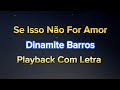 Se Isso Não For Amor Dinamite Barros PLAYBACK COM LETRA