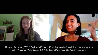 2020 OYPL Finalist Hunter Jackson in conversation with 2019 Vice OYPL Eleanor Wikstrom