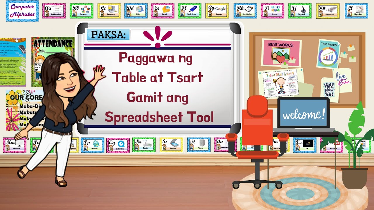 EPP 4 - PAGGAWA NG TABLE AT TSART GAMIT ANG SPREADSHEET TOOL