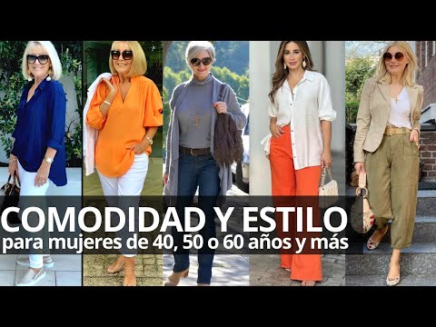 Comodidad y estilo: Vístete casual con looks modernos para mujeres de 50, 60 y 70 años