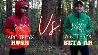 Arcteryx Rush Vs. Beta AR Gore-Tex Hard-shell Jacket Battle | Outer Layer Versus Review 2
