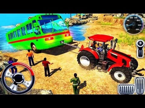Chained Tractor Towing Rescue - Offroad Driver Vehicles Simulator Game - Android GamePlay