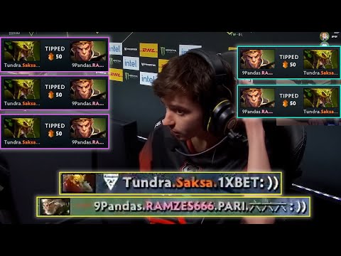 "the smileys OMG!" -Puppey & Gorgc entertained by Ramzes666 vs Saksa TIP war & '))' exchange