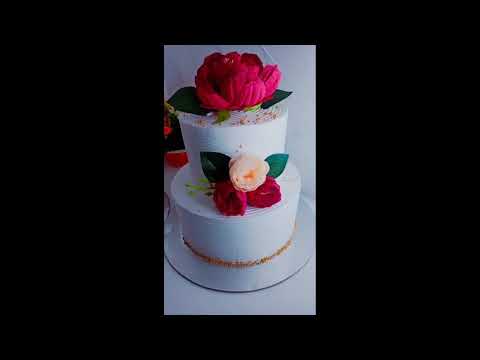 #Tiercake Ideas| Wedding Cake Models | Simple Two Tier Wedding cake#shorts