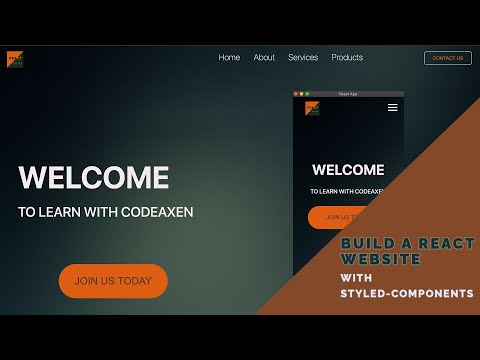 Learn how to build a React  Website using  Styled Components from Scratch