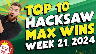 😱 TOP 10 HACKSAW GAMING MAX WINS OF WEEK #21 - 2024 Video Video