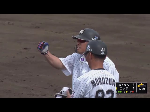 【ファーム】ガッツポーズ‼ マリーンズ・角中の同点タイムリーヒット‼ 2019/6/28 M-DB(ファーム)