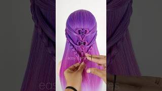 Simple Hairstyles 🎀 #braids #beauty #hair #viral #hairstyles