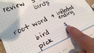 Spelling with inflected endings