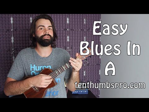 Blues in A - Ukulele Blues Tutorial - Easy Beginner Ukulele Blues