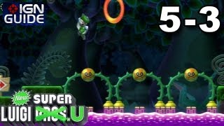 New Super Luigi U 3 Star Coin Walkthrough - Soda Jungle 3: Heart of Bramball Woods