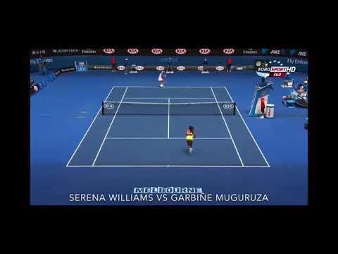 Garbiñe Muguruza vs Serena Williams AO 2015 Highlights