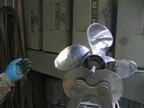 How to balance a boat propeller.