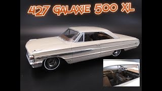 1964 FORD GALAXIE 500 XL 427 V8 1/25 SCALE MODEL KIT BUILD REVIEW AMT1261 AMT 1261