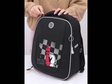 Миниатюра изображения товара Школьный рюкзак Grizzly RAf-393-10 (черный)