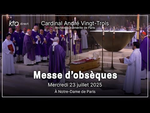 Messe d’obsèques du cardinal André Vingt-Trois, à Notre-Dame de Paris