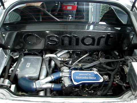 smart Brabus roadster 1.4 V6 Bi-turbo engine