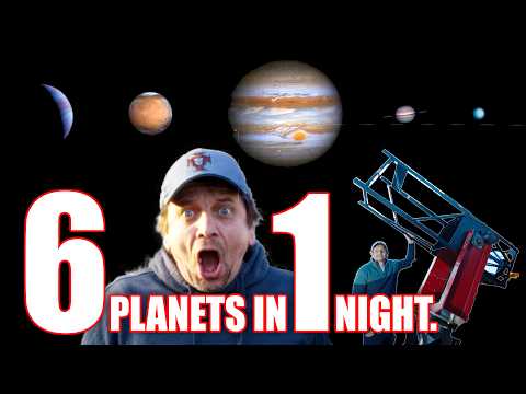 Jupiter, Mars, Saturn, Venus, Uranus thru my Huge Telescope