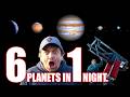 Jupiter Mars Saturn Venus Uranus Thru My Huge Telescope