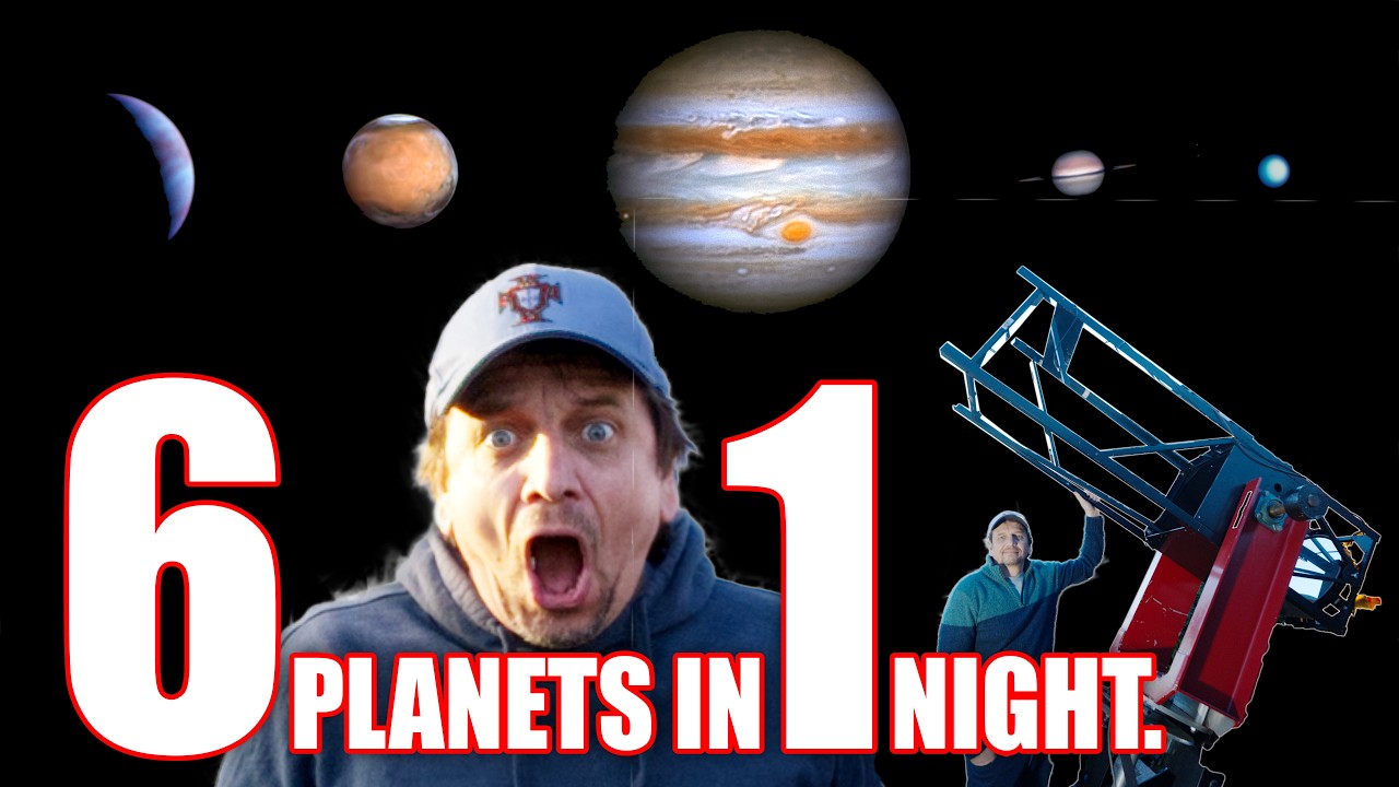 Jupiter, Mars, Saturn, Venus, Uranus thru my Huge Telescope