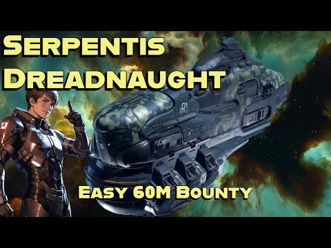 Serpentis Dreadnaught killed with a Kronos