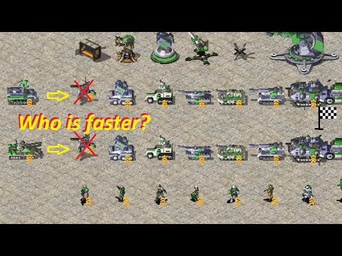 Kill Race - Apocalypse vs Prism Tank (single-target)  Red Alert 2