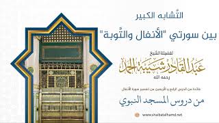 صورة التَّشابه الكبير بين سورتي "الأنفال والتَّوبة" | لفضيلة الشيخ عبدالقادر شيبة الحمد رحمه الله386