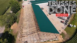 ALL Trusses Installed FINALLY on the BIGGEST Building